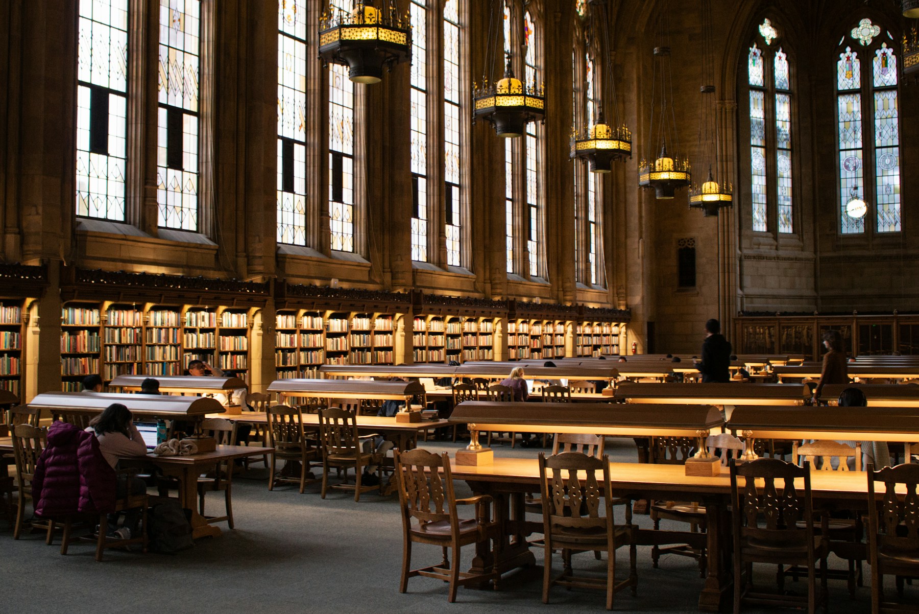 A university library reading room